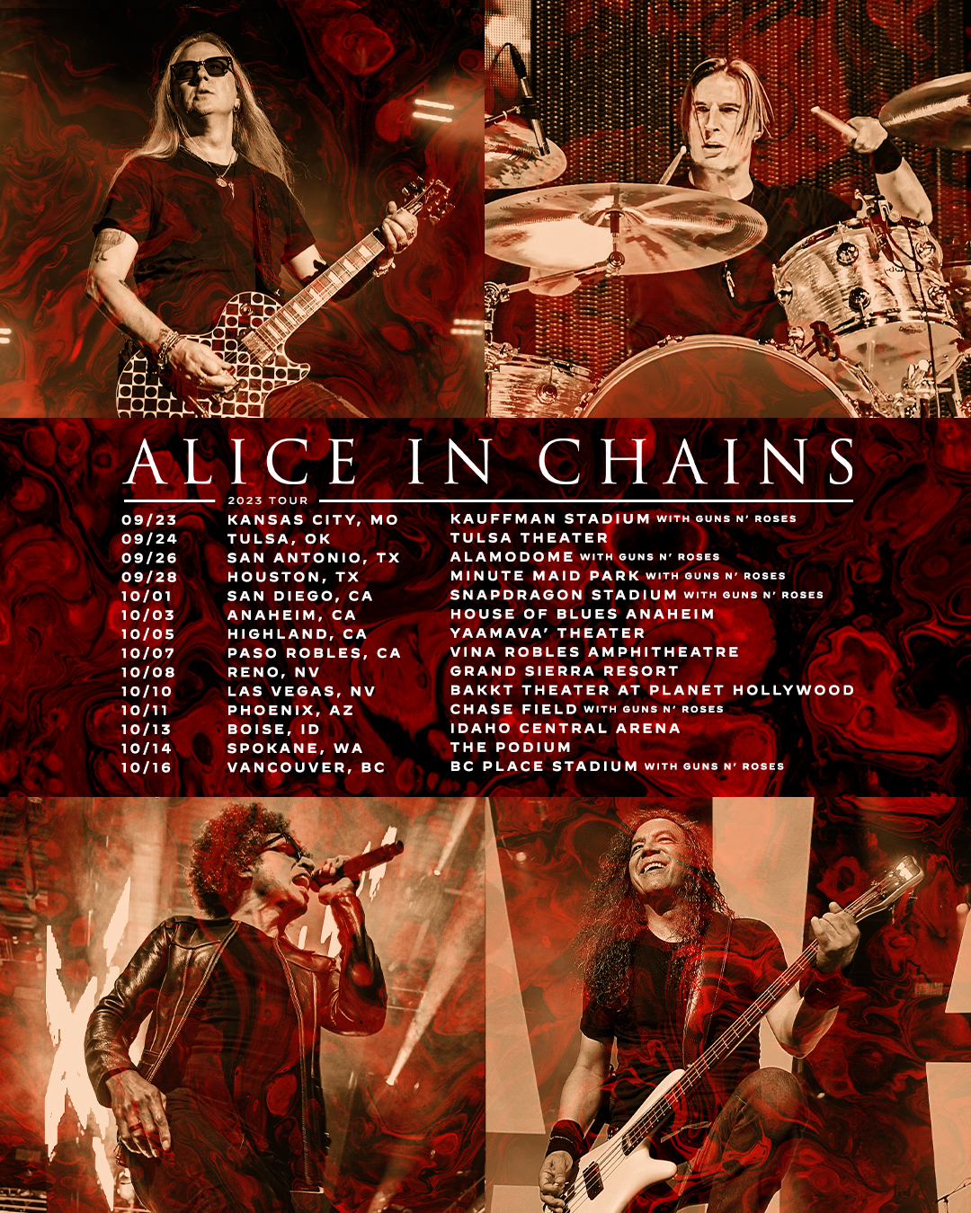 alice in chains bush tour 2023
